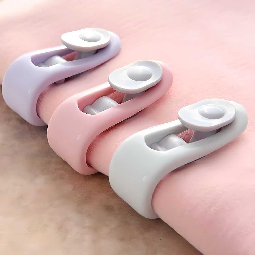 Set of 8 bedsheet holder clips from 19378, kitchen tool set for securing bedsheets to mattress comfortably.