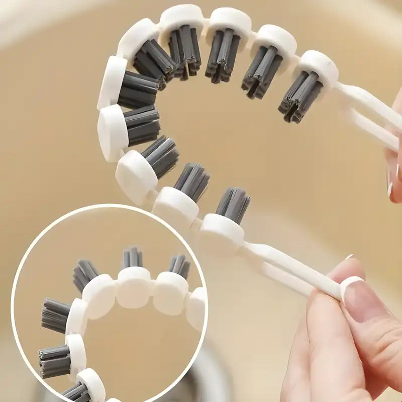 Flexible multifunctional cleaning brush from 19378 kitchen tool set, with bendable design for versatile kitchen cleaning tasks.