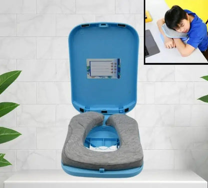 Soft Nap Doughnut Pillow cover by 19378, foldable kids head desk pillow with cushioned, comfortable design for children.