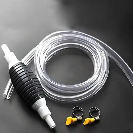 19378 water and oil transfer pump for cars and bikes, compact tool for garage and emergency oil and fluid transfer.