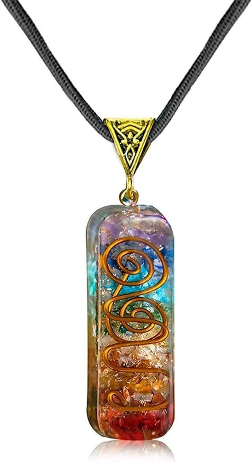 Two titanium quartz stone pendants for pooja, showcasing polished, natural gemstone surfaces in a pack of two.