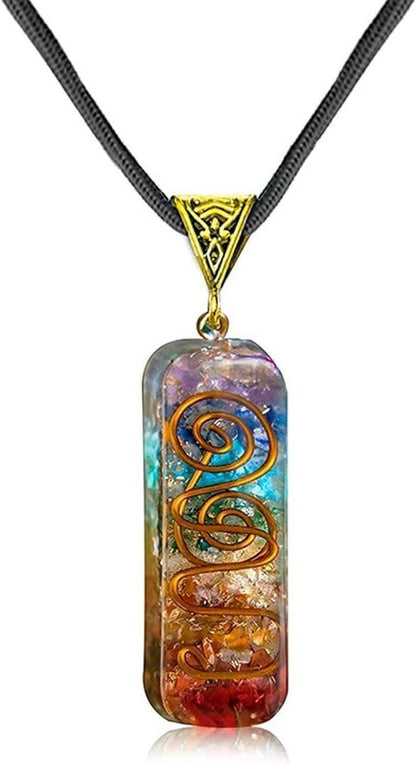 Two titanium quartz stone pendants for pooja, showcasing polished, natural gemstone surfaces in a pack of two.