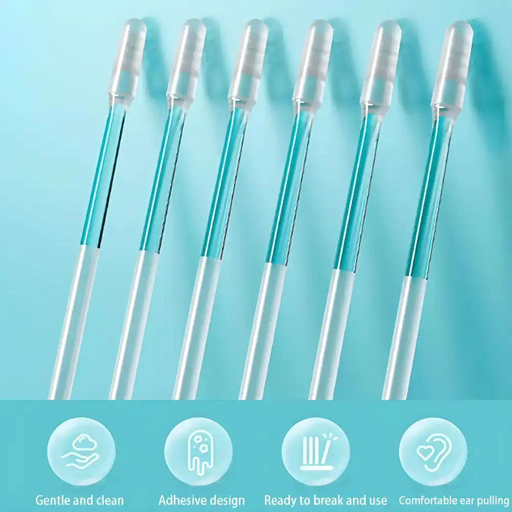 Reusable sticky ear swabs from Quick Clean in a compact package, designed for safe and eco-friendly ear cleaning.
