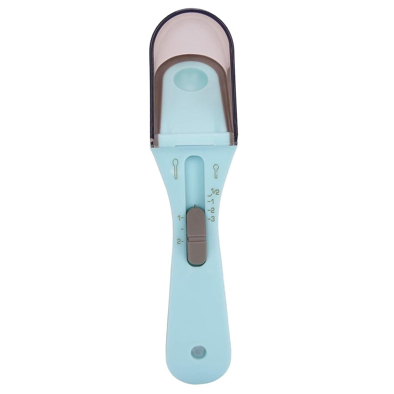 Accurate measurement measuring spoon from 19378 kitchen tool set, stainless steel, with precise scooping for cooking and baking.