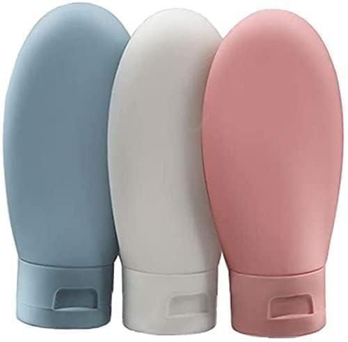 Set of three 60ml travel bottles from 19378, suitable for toiletries and liquids, designed for convenient travel use.