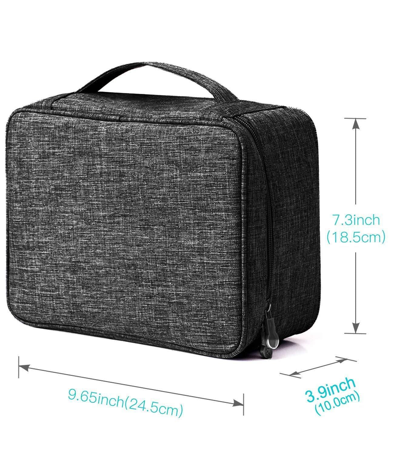 Universal travel gadget bag for cables, plugs, and accessories, designed for organized storage of kitchen and tech tools.