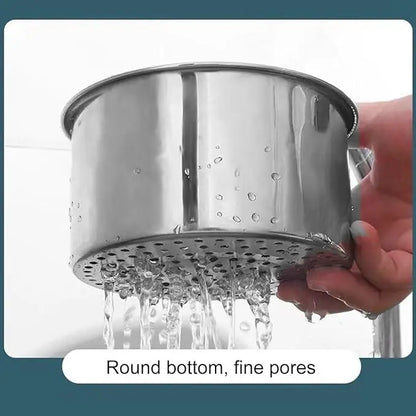 Stainless steel swan-shaped sink strainer drain basket for kitchen sinks, part of 19378 kitchen tool set.