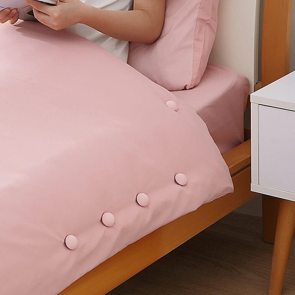 Mushroom shape quilt bedsheet fixing clips in a pack of six, designed as power tool accessories for secure bedding.