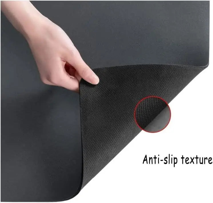 Set of two lightweight, washable quick-drying kitchen mats from 19378 kitchen tool set, with textured surface and absorbent material.