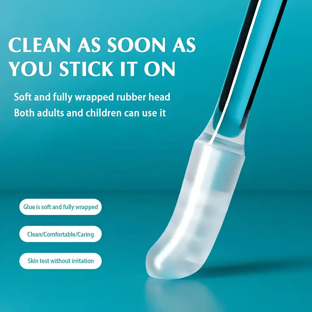Reusable sticky ear swabs from 19378 Quick Clean, designed for safe, eco-friendly ear cleaning.
