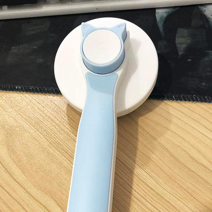 Pet hair removal brush by 19378, featuring a handle and bristles designed to effectively remove pet hair from furniture and clothing.