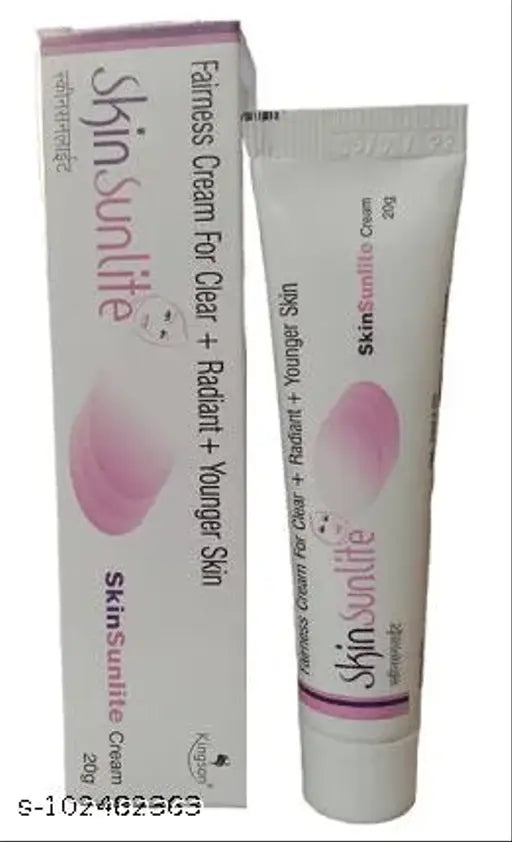 Face cream Skin Sunlite Fairness Moisturizer in 20G pack, featuring smooth, light texture for clear, radiant skin, brand 6255.