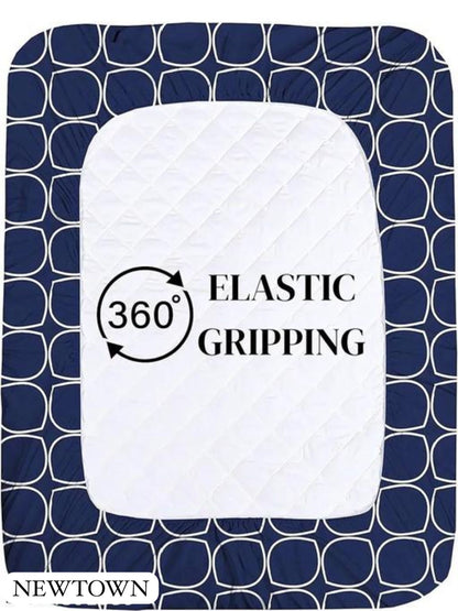 Super soft glace cotton fitted bedsheet with elastic edges and two pillow covers, measuring 72x78 inches, by brand 20027.