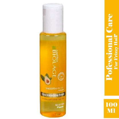 Biolage Deep Smoothing 6-In-1 Hair Serum for frizzy hair, 100 ml bottle, smooths and controls frizz with a lightweight formula.