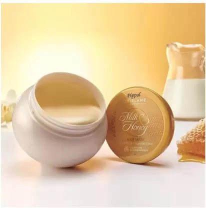 Milk & Honey Gold nourishing hand and body cream by 6255, creamy texture in a sleek jar, ideal for soft, hydrated skin.