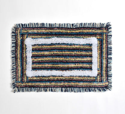 Pack of two 40x60cm microfiber anti-skid washable bathmats featuring soft, absorbent fabric and non-slip backing.
