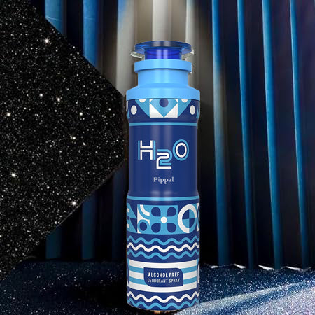 H2O Alcohol-Free Deodorant Spray by 6255, 200ml bottle, featuring a sleek design and spray nozzle for freshening underarms.