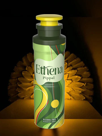 Ethena alcohol-free deodorant spray and Ethena concentrated attar perfumes, 200ml spray and set of 3 bottles, 6255 brand.