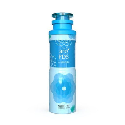Aro Magnet alcohol-free deodorant spray and Aro PDS concentrated attar perfumes in a 3-pack, featuring sleek bottles and caps.