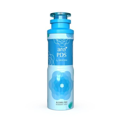 Aro Magnet alcohol-free deodorant spray and Zafir perfume bottle, 200ml and 9ml, with sleek packaging and brand label.