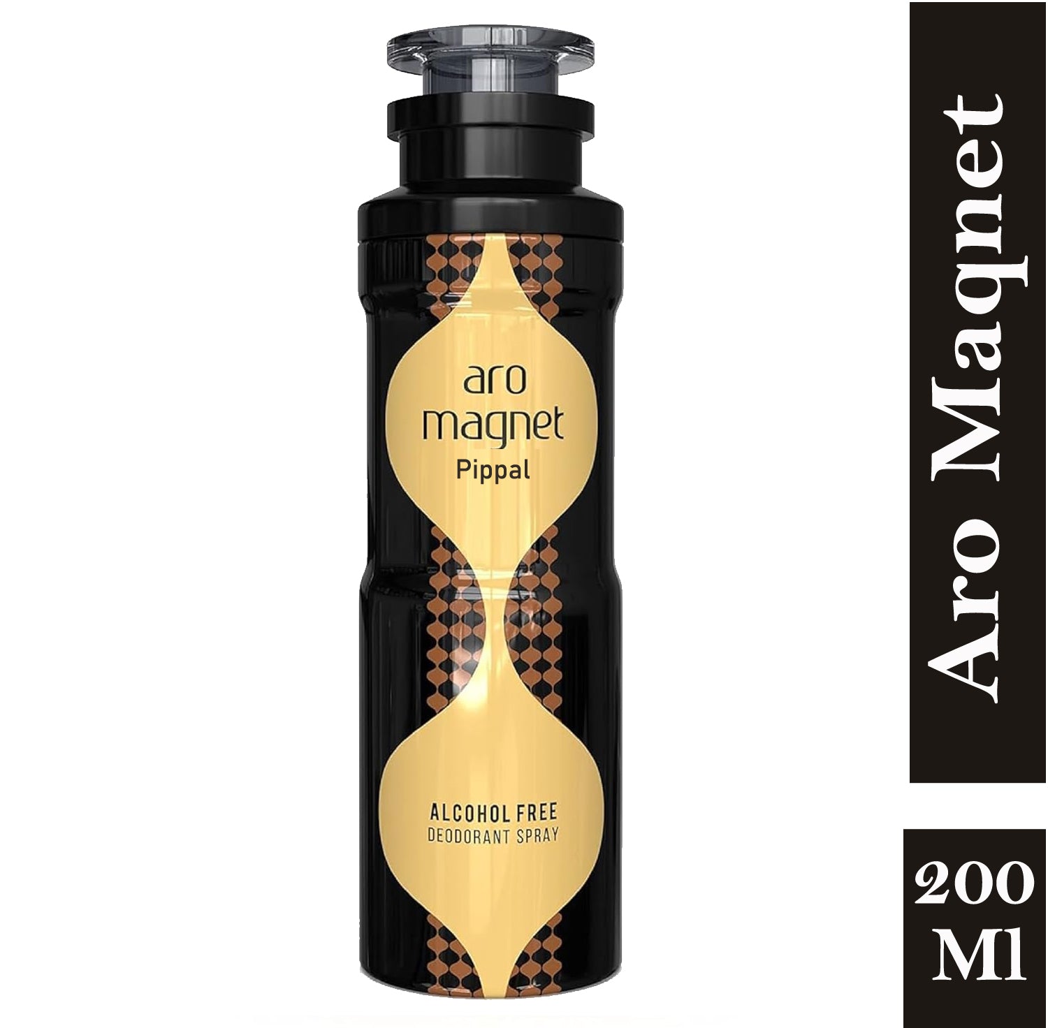 6255 Aro Magnet alcohol-free deodorant spray 200ml bottle, natural perfume scent, spray nozzle, packaging visible in the image