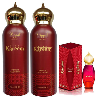 Kareem PREMIUM DEODORANT No Alcohol, 200ml bottle, natural scent, packaged in a set of two, from 6255 perfume brand.