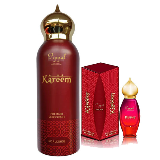 Kareem PREMIUM DEODORANT alcohol-free perfume spray in 200ml bottle, featuring sleek packaging and fragrance design.