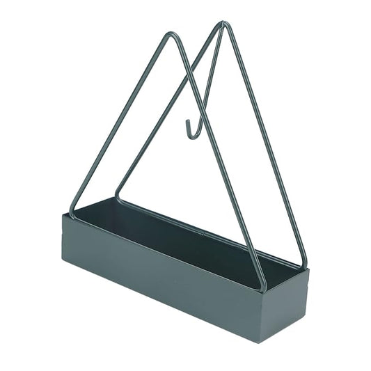 Triangular iron mosquito incense holder for coil burning, designed for fire prevention in beauty salons.