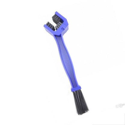 18057 multi-purpose bike chain cleaner brush with soft, long bristles for quick cycle and motorcycle chain cleaning.