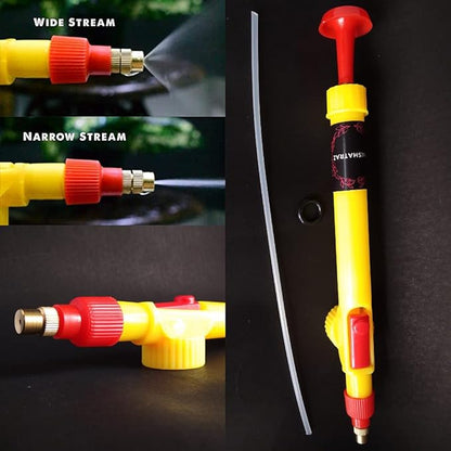 Two 18057 adjustable high pressure garden sprayers with brass nozzles, ideal for plants, garden watering, and car washes.