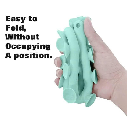 Cute caterpillar-shaped flexible mobile phone holder with adjustable mount, designed for hands-free use and easy positioning.