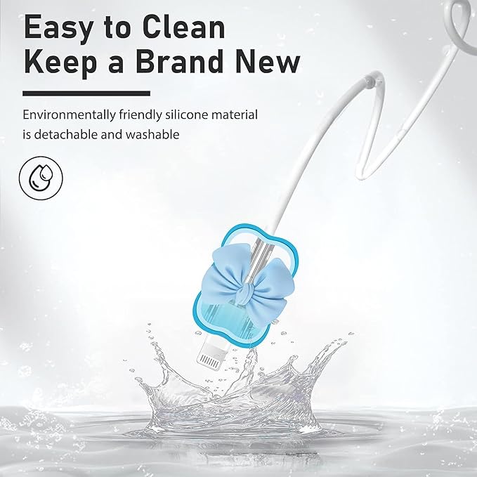 Silicone protective case for Apple 20W USB-C power adapter, with spiral wire saver, compatible with iPhone charger accessories.