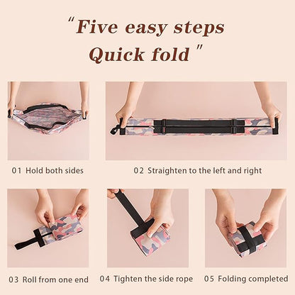 Foldable reusable shopping bag from 4485, large capacity, portable design, ideal for grocery shopping, commuting, picnics, and camping.