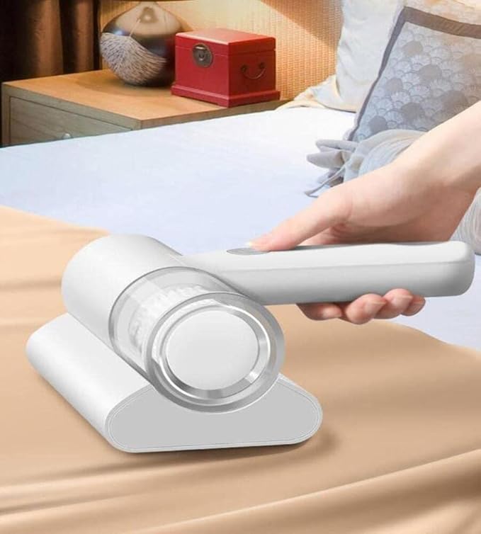 Handheld wireless vacuum cleaner with dust suction brush, rechargeable mite remover and dust removal accessories by 18049.