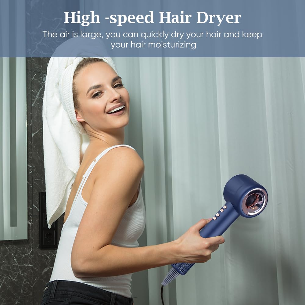 4485 high-speed hair dryer with 2000W power and 110000 RPM for fast drying and professional styling.