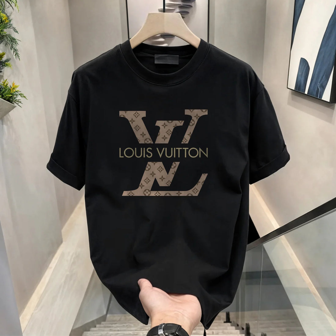 Men's 18537 T-shirt featuring a casual fit and crew neckline, shown in a neutral color with soft cotton fabric.