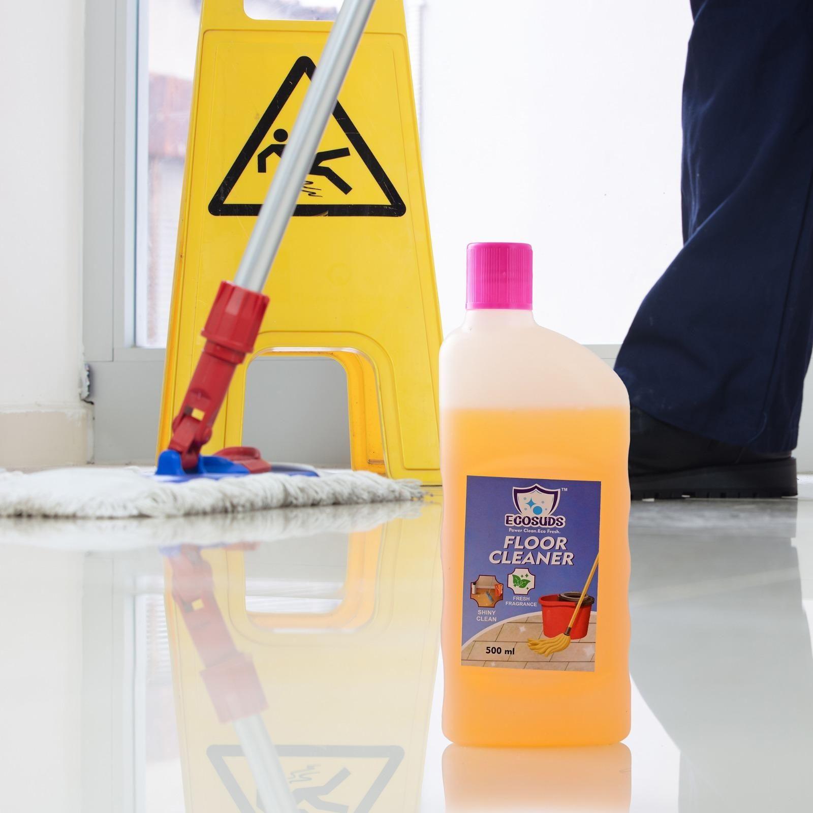 Ecosuds Floor Cleaner Liquid in 500 ml bottle, natural cleaning solution for durable and shiny floors.