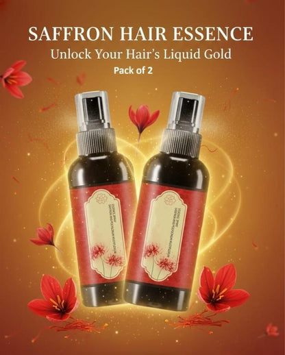 Two 100ml bottles of 1316 Saffron Essence Hair Spray, showcasing sleek packaging and spray nozzle.