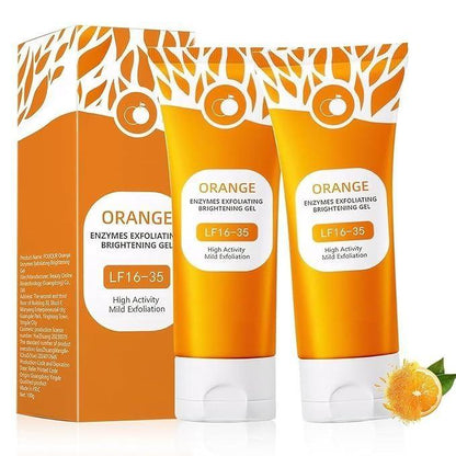 Brightening orange enzymes exfoliating gel in a 100g tube, part of creams, gels, and sprays collection, by brand 18058.