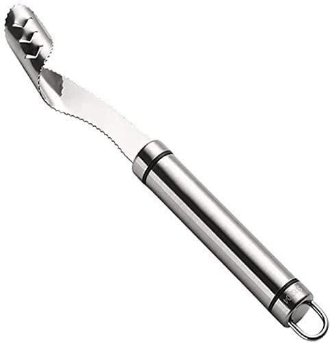 Kitchen corer removal tool from 19378 in a set of kitchen tools, featuring a stainless steel design for easy fruit and vegetable coring.