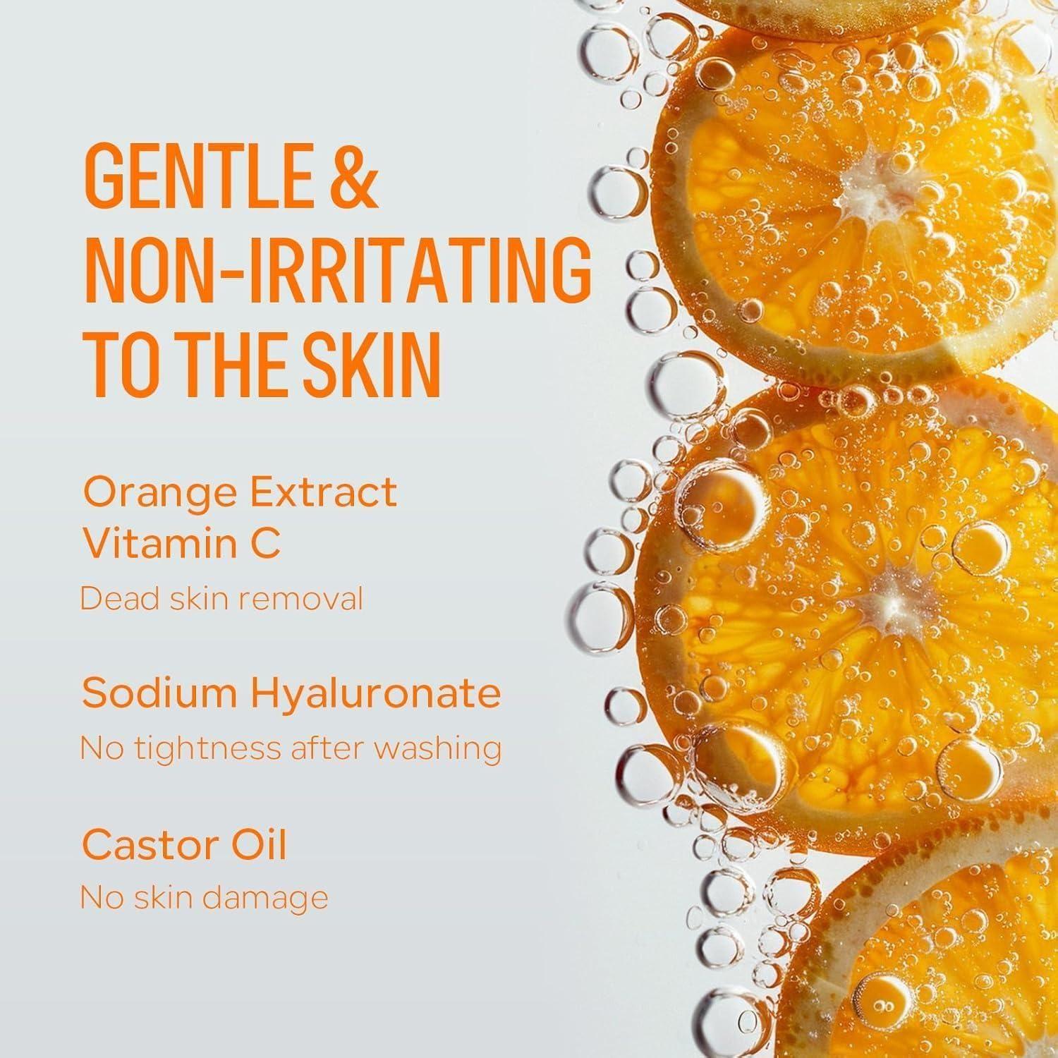 Orange Enzymes Brightening Gel by 18058, 100g, exfoliating cream with orange enzymes for radiant skin.