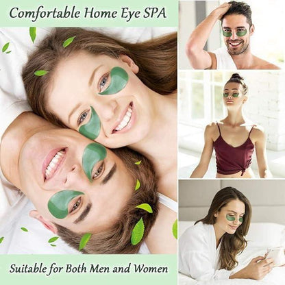 Seaweed moisturizing eye patches by 18058, showing a close-up of the hydrating eye mask for reducing puffiness and dark circles.