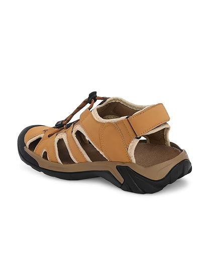 Beige Kastava men's sandal featuring open-toe design and adjustable strap, casual footwear for men.