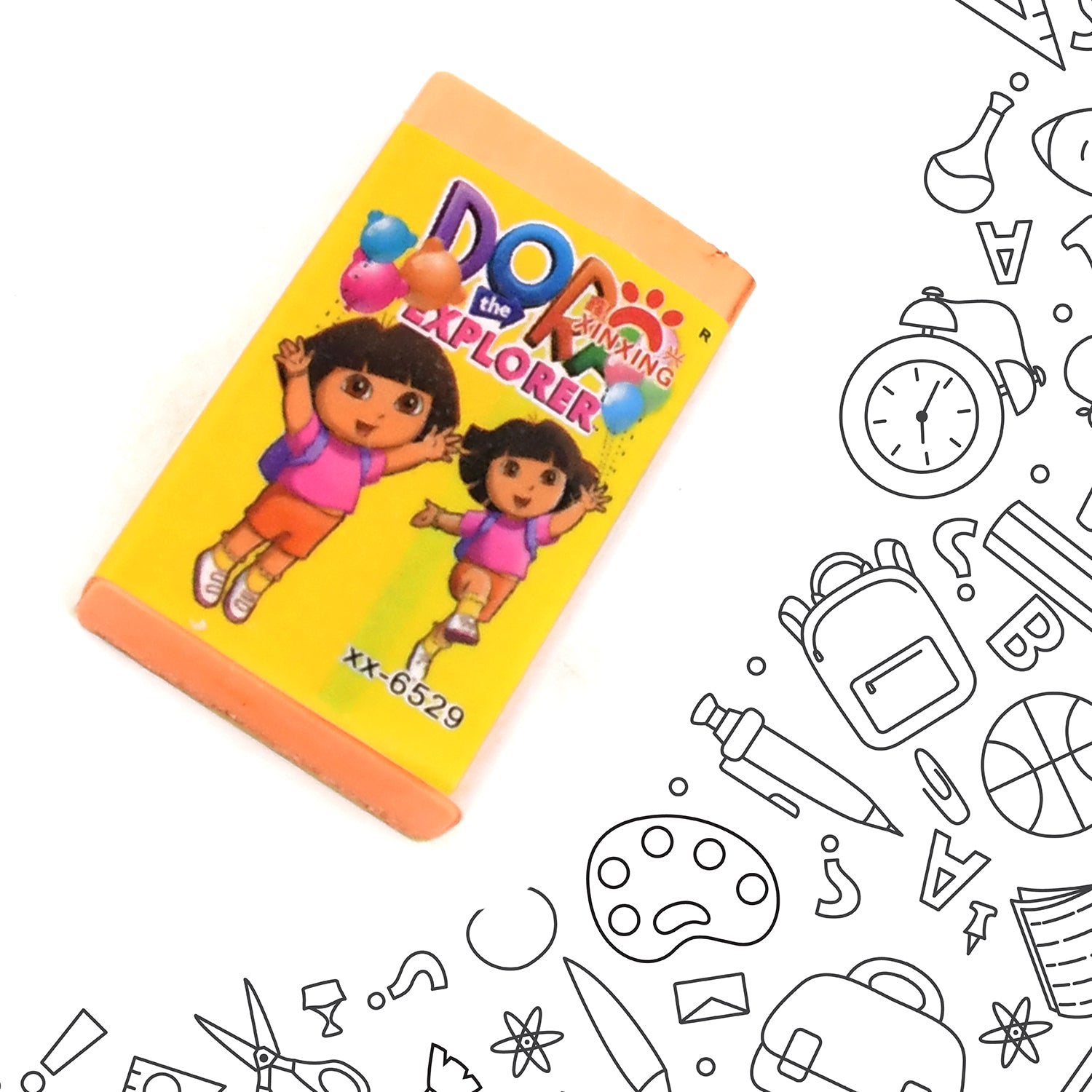 Wukusy stylish eraser with mixed design, ideal for office use, featuring a colorful and decorative appearance in a single piece