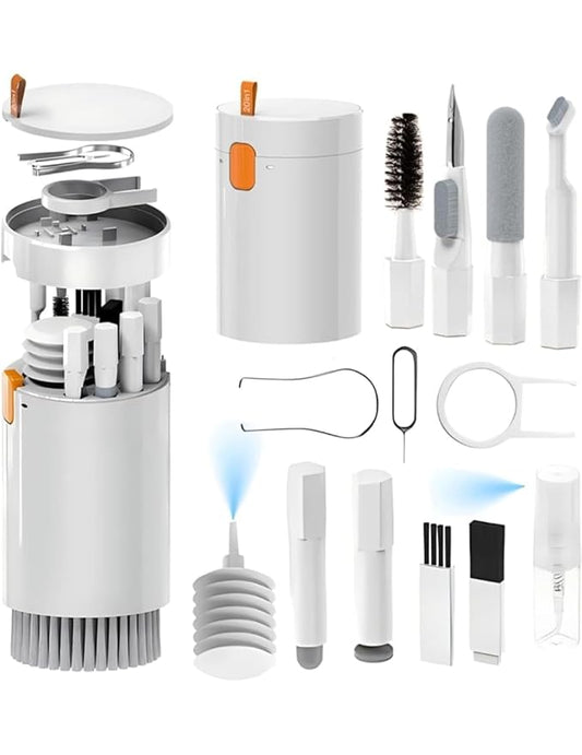 18049 20-in-1 electronic cleaning kit with facial cleansing brushes and device cleaner for laptops, multi-purpose electronic cleaner.