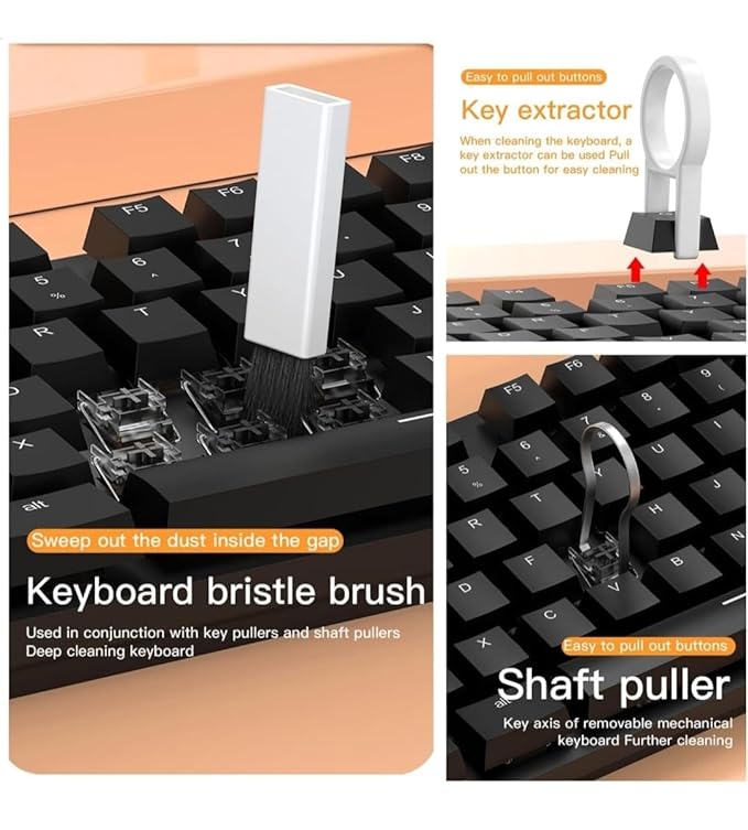 20-in-1 electronic cleaning kit with facial cleansing brushes from 18049, designed for cleaning laptops and electronic devices.