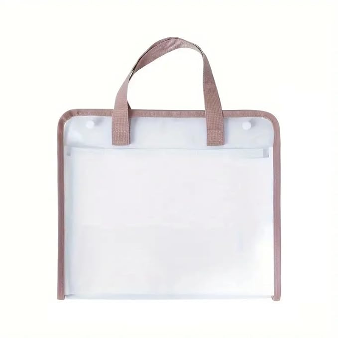 Multicolor office file organizer with handle, 13-pocket expanding file folder for documents and labels, ideal for office storage.