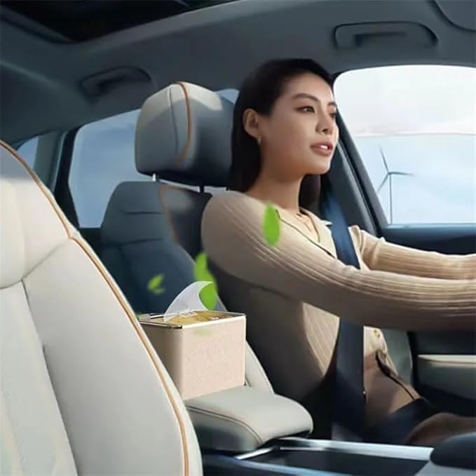 Car console storage box with 2 foldable cup holders, multifunctional universal car produce storage bag by 18049.