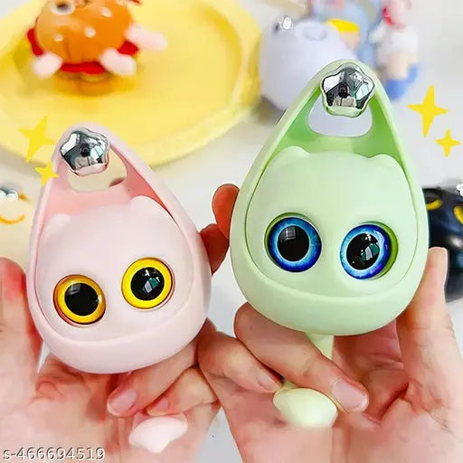 Colorful cat eye wall hook by 18049, adhesive decorative hook for hanging bags, clothes, or accessories.