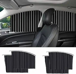 Multicolor universal fit magnetic car side window privacy sunshade and curtain for car covers by 18052.
